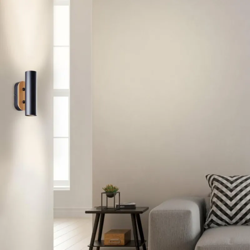 Luminaires Scandinaves-Luminaires Brilliant Applique murale Brilliant Niels Écru, Noir, 2 lumières