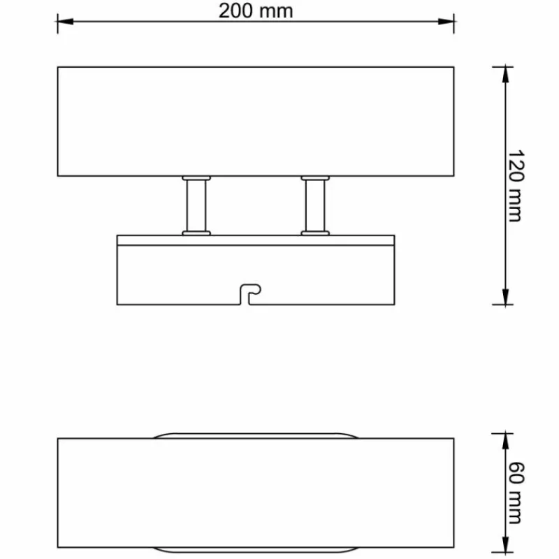 Luminaires Scandinaves-Luminaires Brilliant Applique murale Brilliant Niels Écru, Noir, 2 lumières