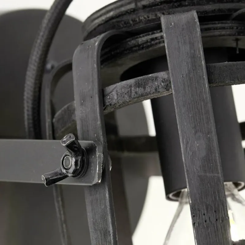 Style Boho-Chic-Luminaires Brilliant Applique murale Brilliant Woodrow Noir, 1 lumière