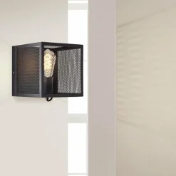 Luminaires Rustiques-Luminaires Brilliant Applique murale Brilliant Maze Noir, 1 lumière