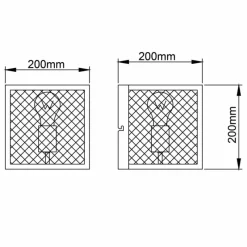 Luminaires Rustiques-Luminaires Brilliant Applique murale Brilliant Maze Noir, 1 lumière