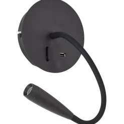 Luminaires Brilliant Applique murale Brilliant Jutta LED Noir, 1 lumière* Éclairage Led