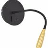 Luminaires Brilliant Applique murale Brilliant Jutta LED Noir, 1 lumière* Éclairage Led