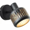 Lampes Dorées-Luminaires Brilliant Applique murale Brilliant Tyas Noir, 1 lumière