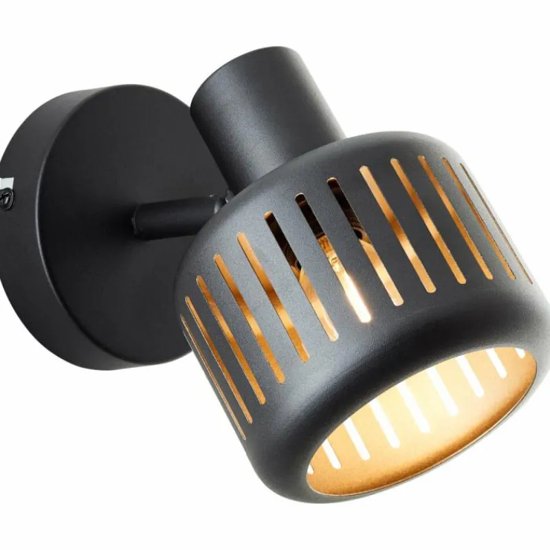 Lampes Dorées-Luminaires Brilliant Applique murale Brilliant Tyas Noir, 1 lumière