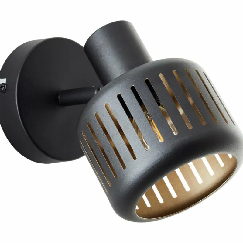 Lampes Dorées-Luminaires Brilliant Applique murale Brilliant Tyas Noir, 1 lumière