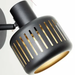 Lampes Dorées-Luminaires Brilliant Applique murale Brilliant Tyas Noir, 1 lumière