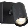 Luminaires Brilliant Applique murale Brilliant Marty Noir, 1 lumière* Spots Et Projecteurs