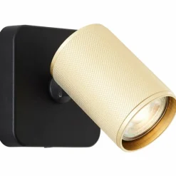 Lampes Dorées-Luminaires Brilliant Applique murale Brilliant Marty Noir, 1 lumière