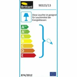 Luminaires Brilliant Applique murale Brilliant Sonian Acier inoxydable, Transparent, Blanc, 1 lumière