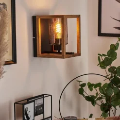 Suspension Verre Fumé-hofstein Applique murale Brugg Brun, Noir, 1 lumière