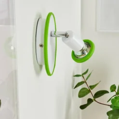 hofstein Applique murale Cabri LED Chrome, Vert, Blanc, 1 lumière