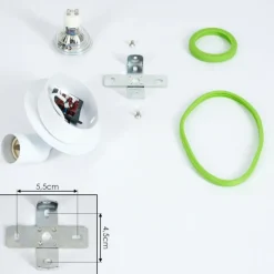 hofstein Applique murale Cabri LED Chrome, Vert, Blanc, 1 lumière