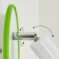 hofstein Applique murale Cabri LED Chrome, Vert, Blanc, 1 lumière