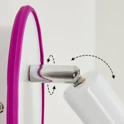 hofstein Applique murale Cabri LED Chrome, Lila, Blanc, 1 lumière