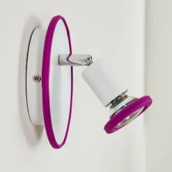 hofstein Applique murale Cabri LED Chrome, Lila, Blanc, 1 lumière