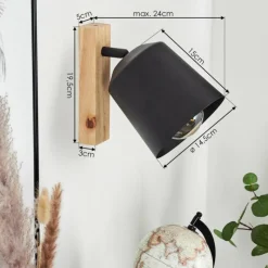 Luminaires Scandinaves-hofstein Applique murale Caetanos Écru, 1 lumière