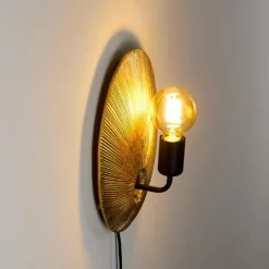 Lampes Dorées-hofstein Applique murale Calcasieu Noir doré, 1 lumière