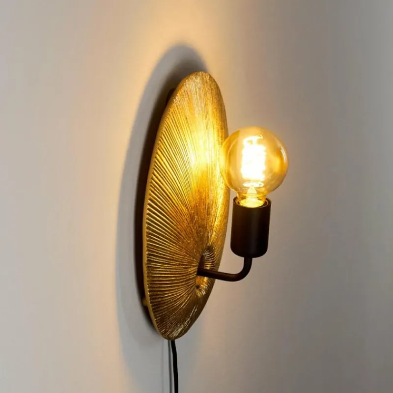 Lampes Dorées-hofstein Applique murale Calcasieu Noir doré, 1 lumière