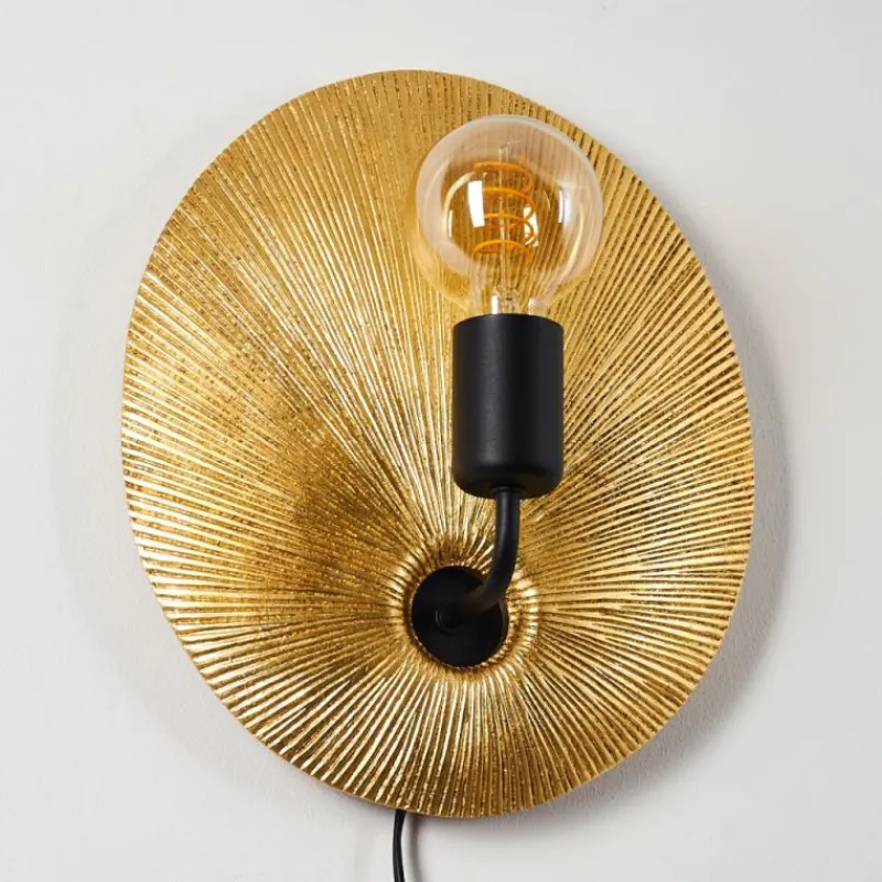 Lampes Dorées-hofstein Applique murale Calcasieu Noir doré, 1 lumière