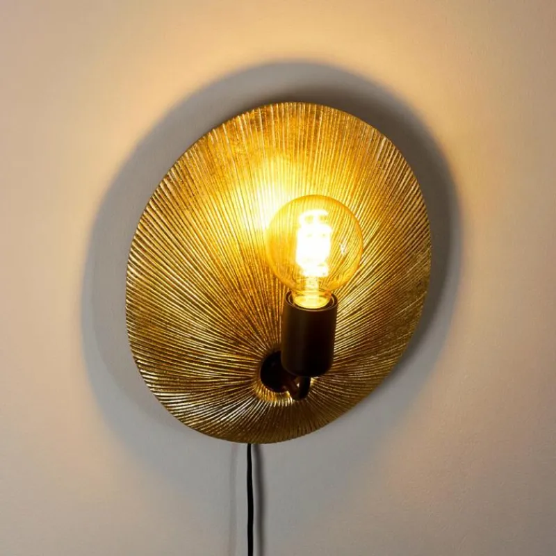 Lampes Dorées-hofstein Applique murale Calcasieu Noir doré, 1 lumière