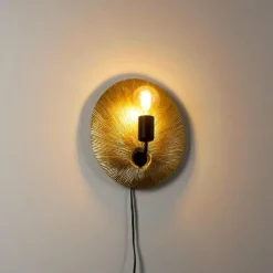 Lampes Dorées-hofstein Applique murale Calcasieu Noir doré, 1 lumière