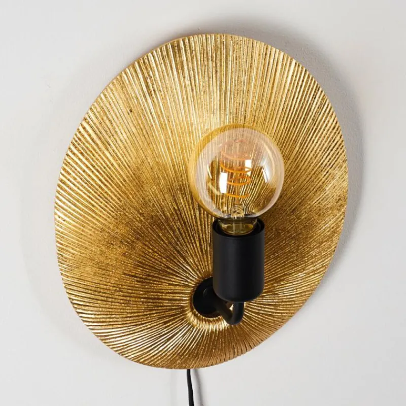 Lampes Dorées-hofstein Applique murale Calcasieu Noir doré, 1 lumière