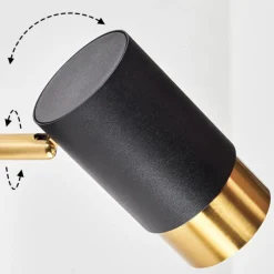 Lampes Vintages & Rétros-hofstein Applique murale Campanas Laiton, Noir, 1 lumière