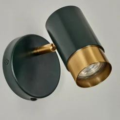 Lampes Vintages & Rétros-hofstein Applique murale Campanas Vert, Laiton, 1 lumière