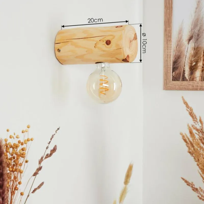 Luminaires Scandinaves-hofstein Applique murale Canedo Brun, 1 lumière