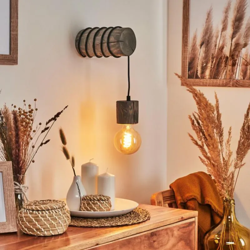 Luminaires Scandinaves-hofstein Applique murale Canedo Brun, 1 lumière