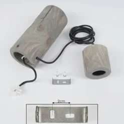 Luminaires Scandinaves-hofstein Applique murale Canedo Brun, 1 lumière