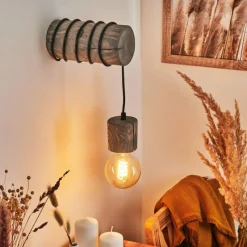 Luminaires Scandinaves-hofstein Applique murale Canedo Brun, 1 lumière