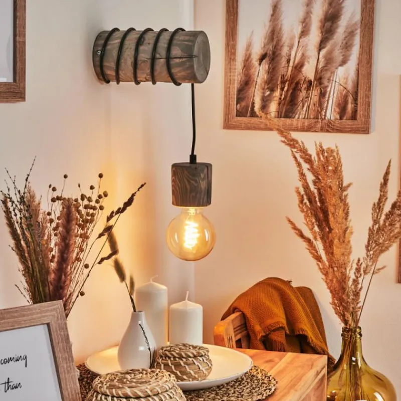 Luminaires Scandinaves-hofstein Applique murale Canedo Brun, 1 lumière