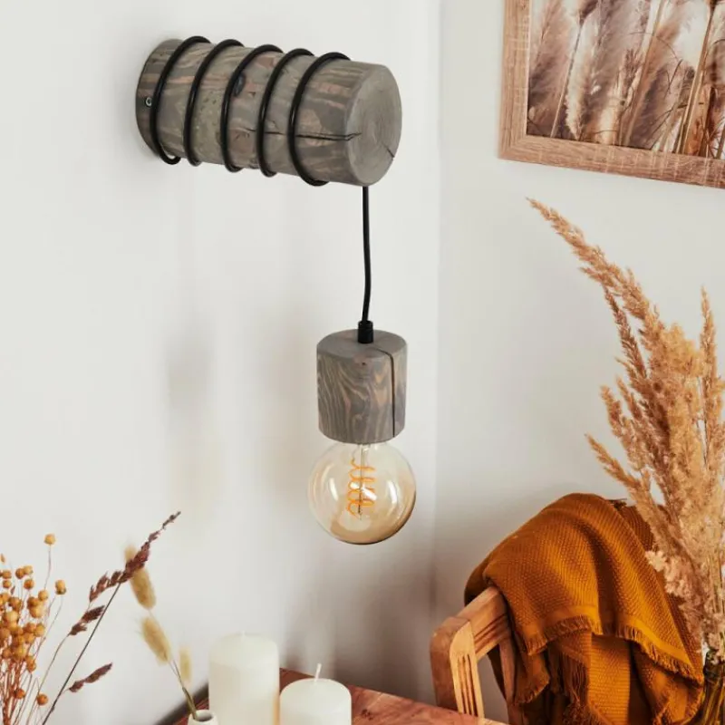 Luminaires Scandinaves-hofstein Applique murale Canedo Brun, 1 lumière