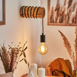 Luminaires Scandinaves-hofstein Applique murale Canedo Brun, 1 lumière