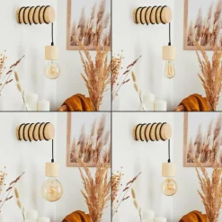 Luminaires Scandinaves-hofstein Applique murale Canedo Brun, 1 lumière