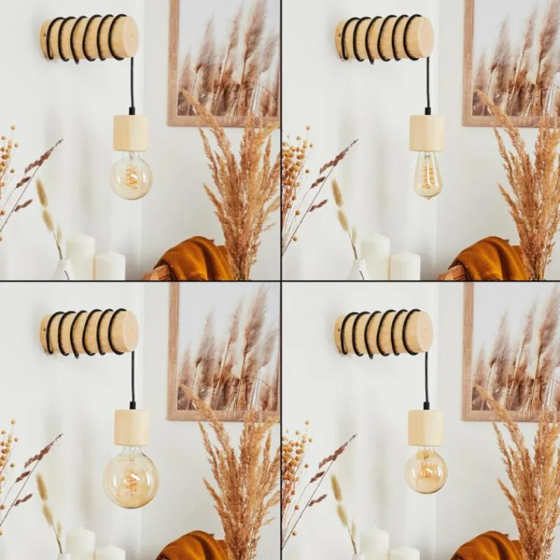 Luminaires Scandinaves-hofstein Applique murale Canedo Brun, 1 lumière