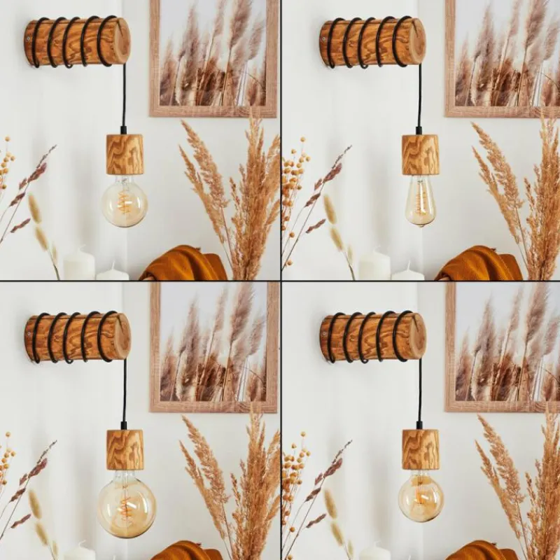 Luminaires Scandinaves-hofstein Applique murale Canedo Brun, 1 lumière