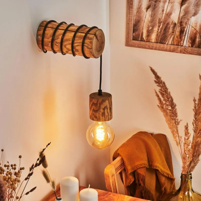 Luminaires Scandinaves-hofstein Applique murale Canedo Brun, 1 lumière