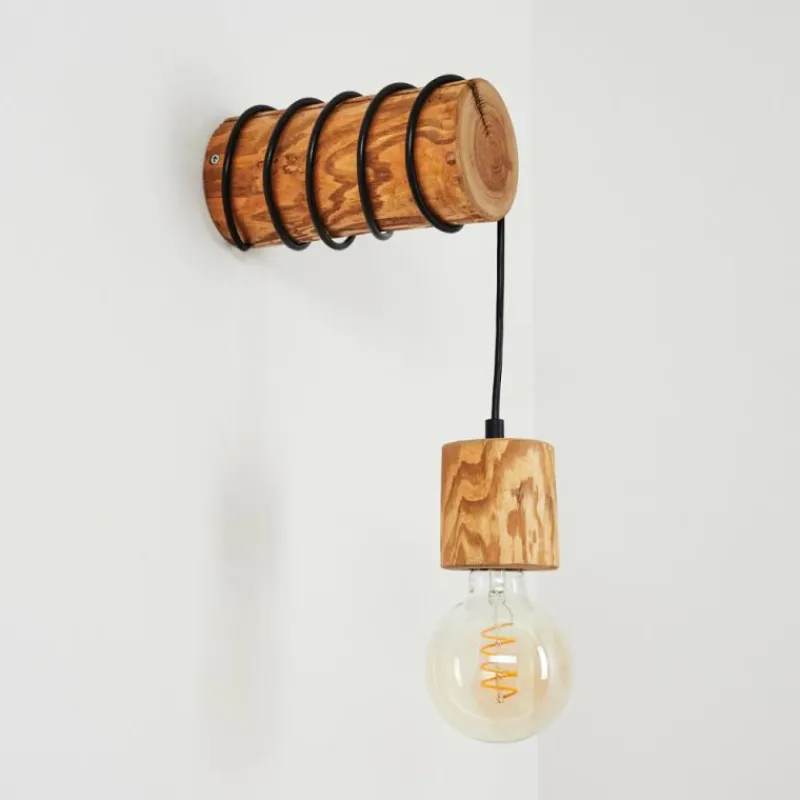 Luminaires Scandinaves-hofstein Applique murale Canedo Brun, 1 lumière