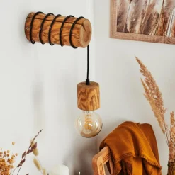 Luminaires Scandinaves-hofstein Applique murale Canedo Brun, 1 lumière