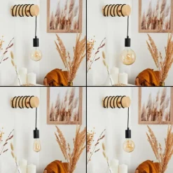 Luminaires Scandinaves-hofstein Applique murale Canedo Brun, 1 lumière