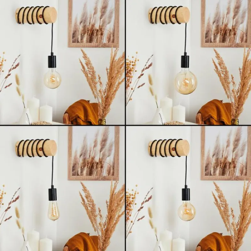 Luminaires Scandinaves-hofstein Applique murale Canedo Brun, 1 lumière