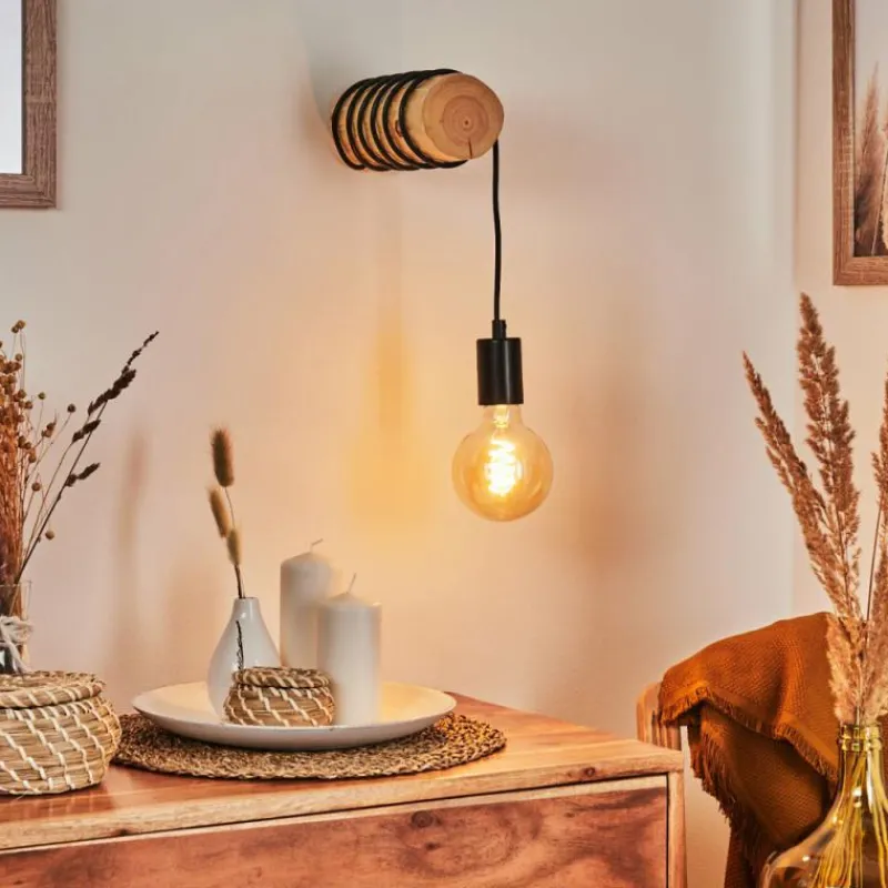 Luminaires Scandinaves-hofstein Applique murale Canedo Brun, 1 lumière