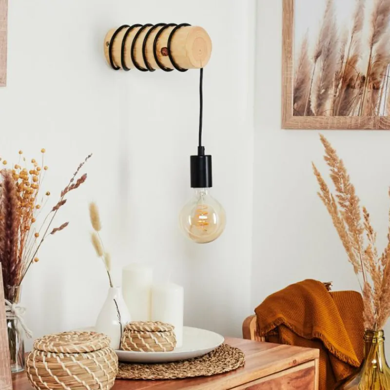 Luminaires Scandinaves-hofstein Applique murale Canedo Brun, 1 lumière