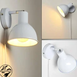 hofstein Applique murale Caney Blanc, 1 lumière