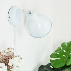 hofstein Applique murale Caney Chrome, Blanc, 1 lumière