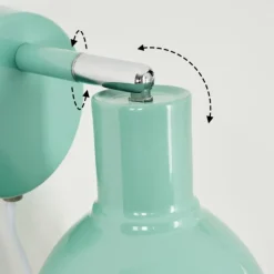 hofstein Applique murale Caney Chrome, Vert, 1 lumière