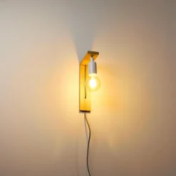 hofstein Applique murale Canoe Bois clair, 1 lumière